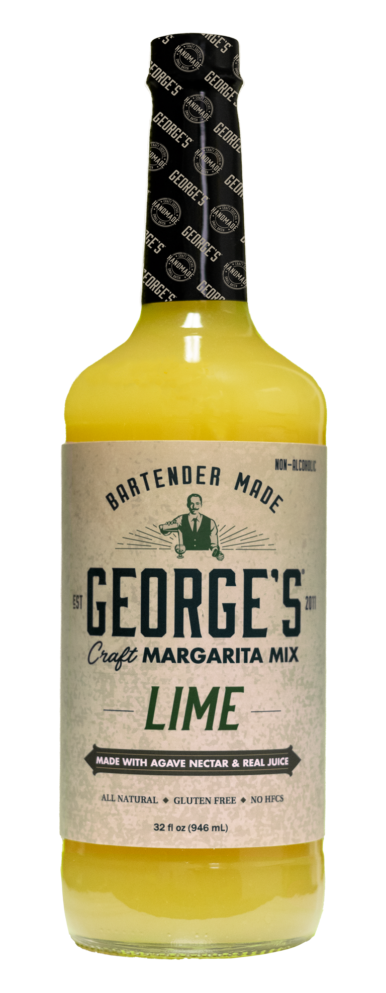 GEORGE'S® Lime Margarita Mix 32 ounce bottle