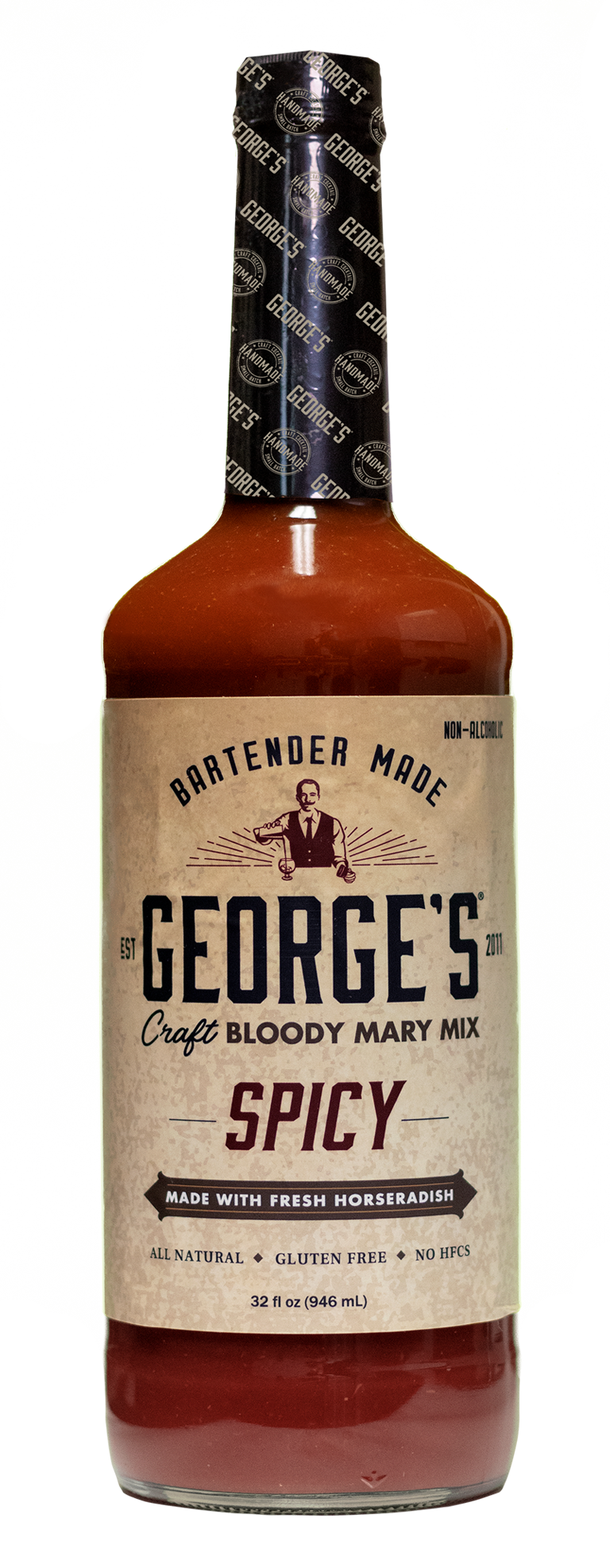 GEORGE'S® Spicy Bloody Mary Mix 32 ounce bottle