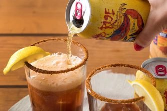 GEORGE’S ® OLD BAY® Summer Michelada served in OLD BAY® rimmed glass
