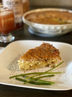 plate with GEORGE’S® Bloody Mary Breakfast Bake