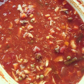 close up of GEORGE’S® Maryland Crab Soup