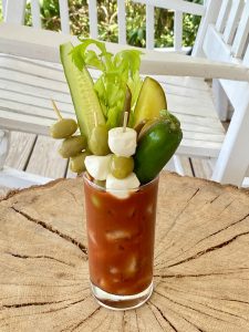 George's Bloody Mary cocktail loaded with vegetables