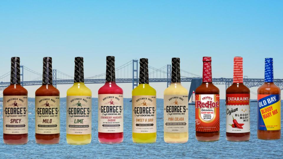 george's bottles with bay bridge background