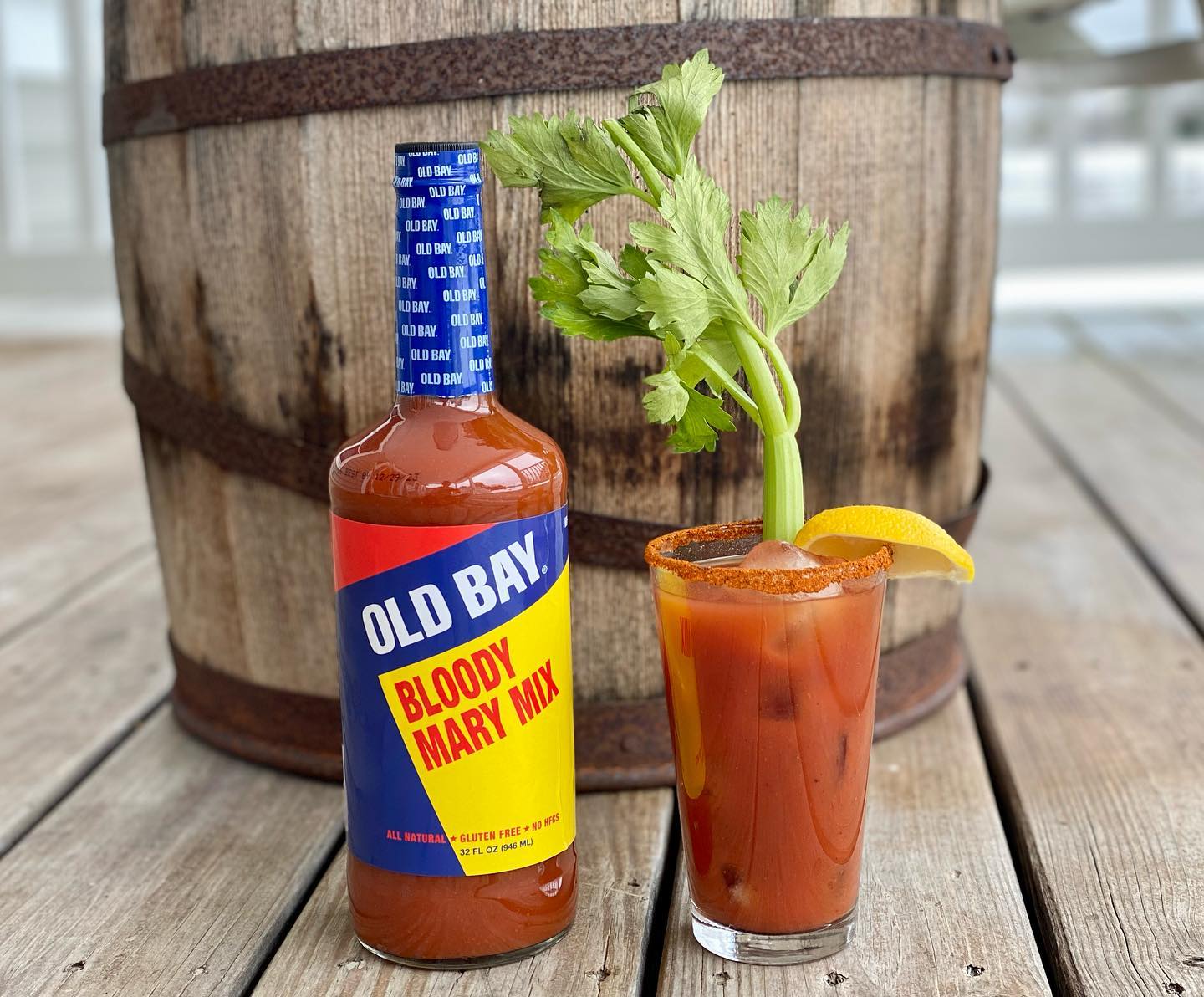 George's OLD BAY Bloody Mary mix and cocktail