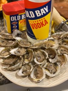 Old Bay Vodka, Oysters, and Old Bay Seasoning