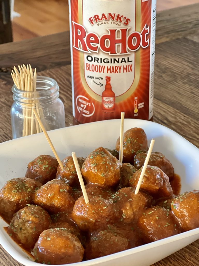 Bloody Mary slow cooker meatball recipe
