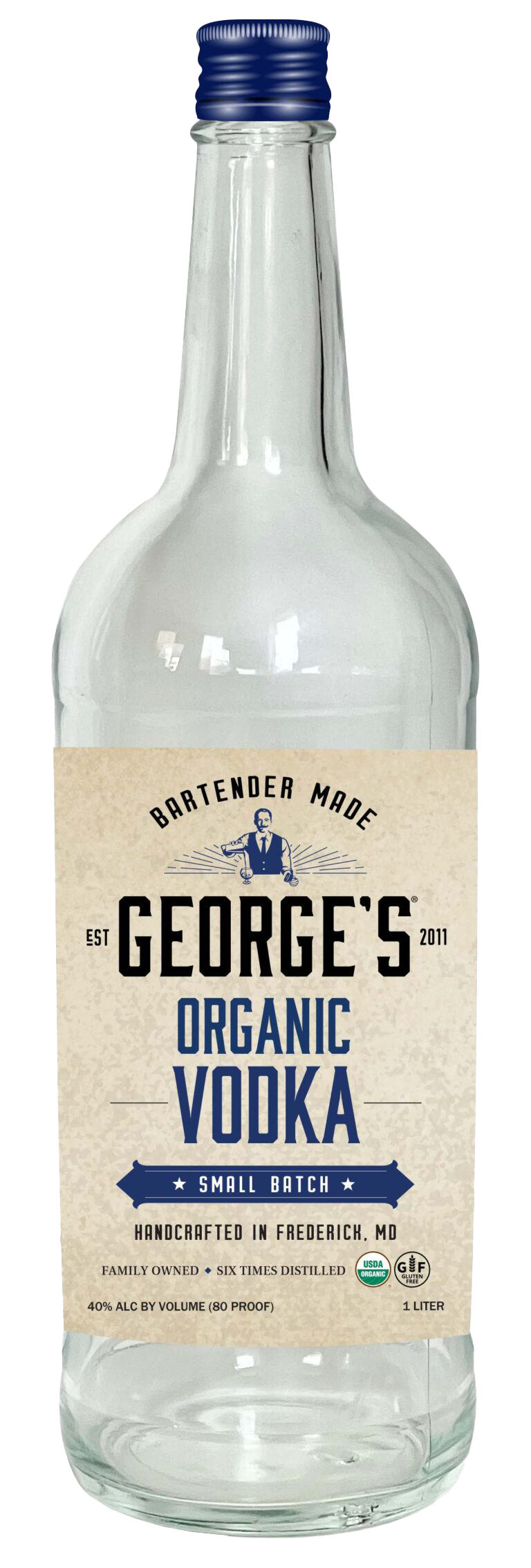 George's Organic Vodka Bottle